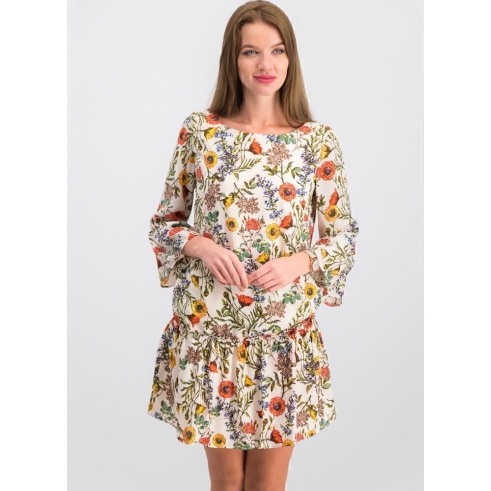 Nicole Miller Studio Floral Print Dress Size 4